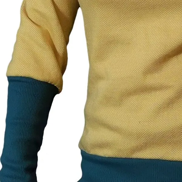 liebewicht liebewicht Pullover Sweatshirt kurz mit langen Bündchen, Gelb/grün, – Produktbild 4 von 4