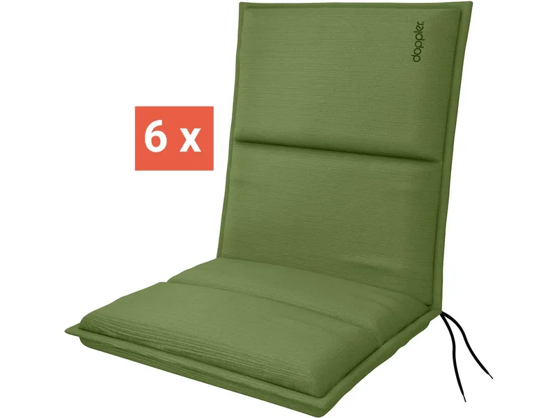 Doppler doppler Auflage "CITY" für Niederlehner, 6er-Pack, 100x48x6 cm, Polyester, grün – Produktbild 1 von 1