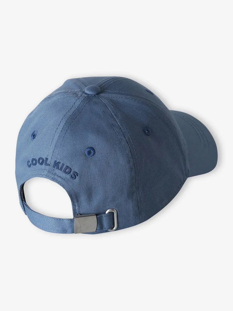Vertbaudet Baumwollcap mit Schrift COOL KIDS Kinder mittel, Mittelblau, – Produktbild 2 von 3