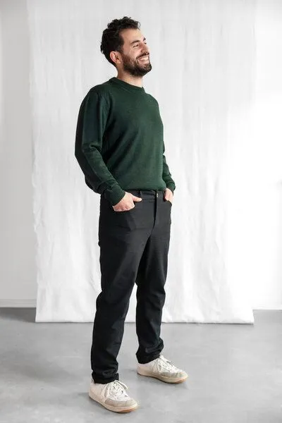 Jyoti - Fair Works Jyoti - Fair Works Bio-Baumwoll Hose Prakrit, Schwarz, – Produktbild 2 von 4