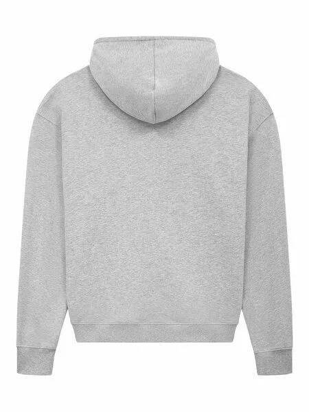 EarthPositive EarthPositive Damen Hoodie - Half Zip Suede - aus Bio-Baumwolle, Light heather (grau), – Produktbild 4 von 4