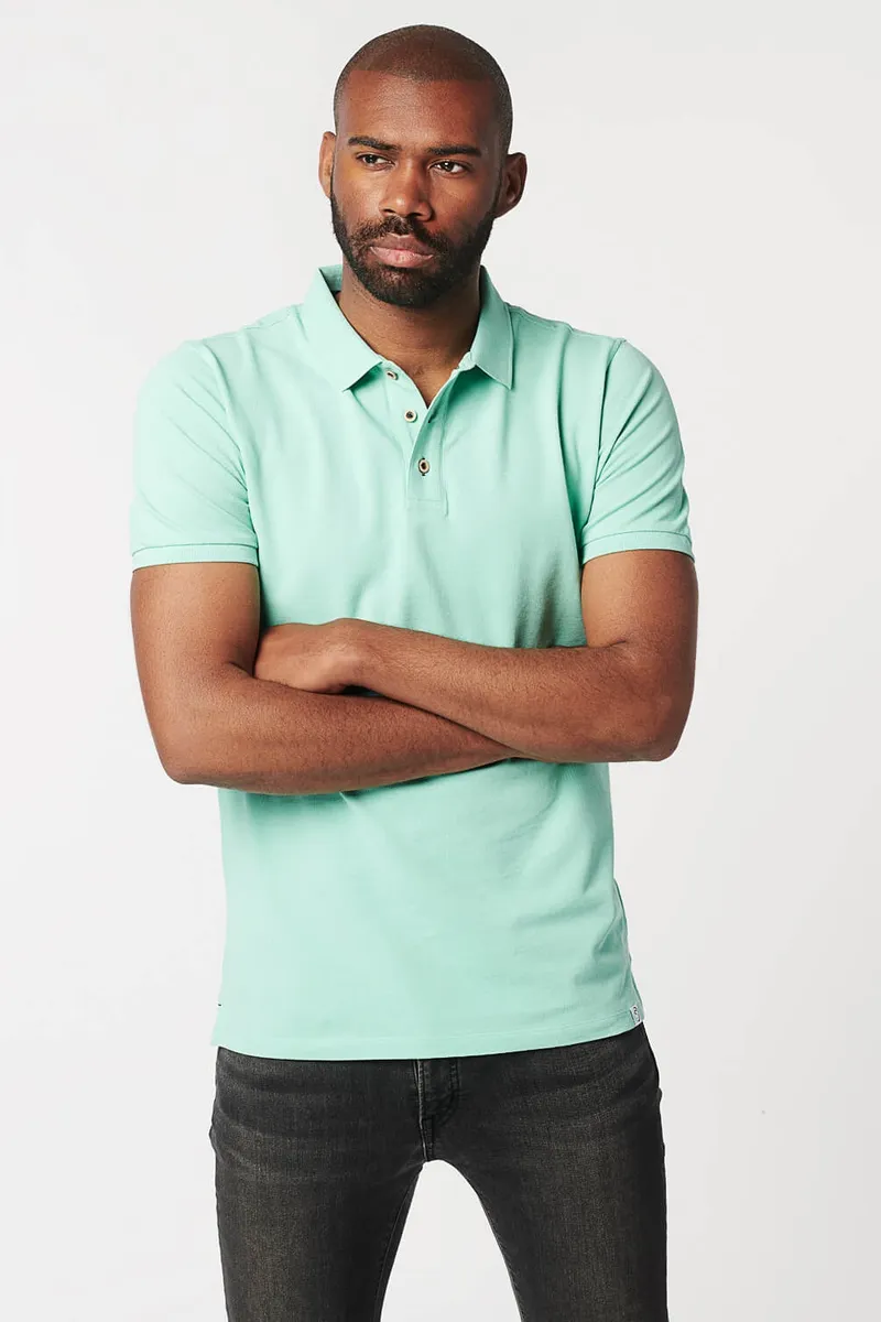 SKOT SKOT Herren vegan Polo, Hellgrün, – Produktbild 2 von 2