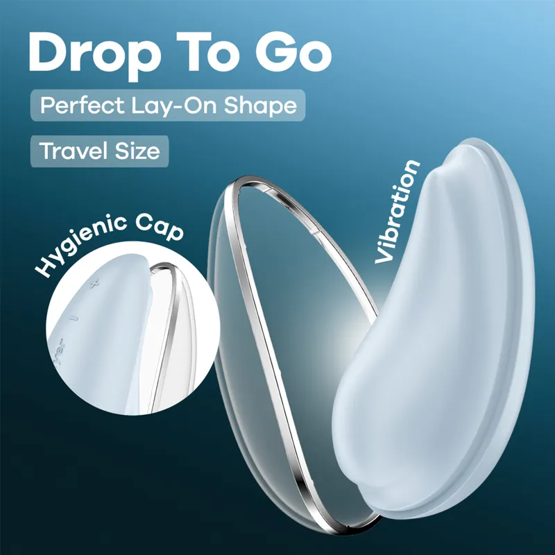 Satisfyer Satisfyer Drop To Go, 8,5 cm, Hellblau, – Produktbild 1 von 1