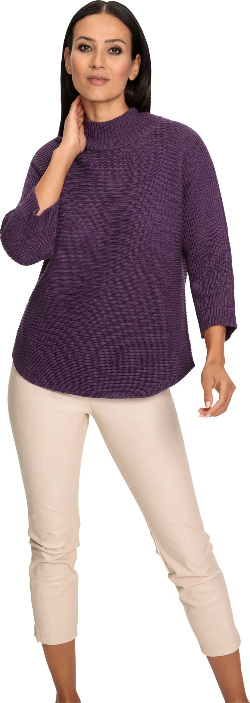 heine Stehkragenpullover, Traube, – Produktbild 2 von 2