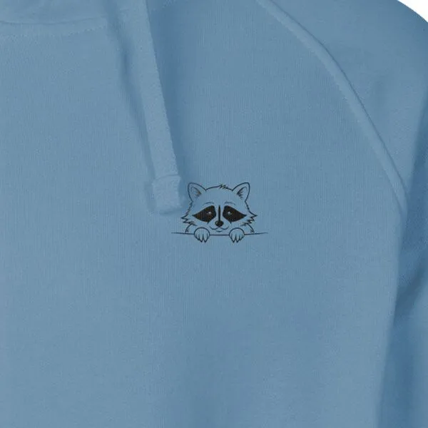 HANDGEDRUCKT HANDGEDRUCKT "Flauschspion" Männer Zip Hoody Neutral, Indigoblau, – Produktbild 1 von 4