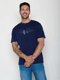 GreenBomb GREENBOMB Sail Away Fusion - Lässiges Oversize-T-Shirt aus Bio-Baumwolle / hochwertiger Print / GOTS / Fair & Vegan – Produktbild 1 von 1