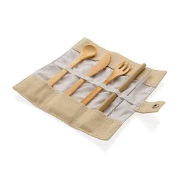 XD Collection XD Collection Wiederverwendbares Bambus Reisebesteck – Produktbild 1 von 1