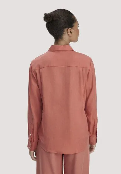 hessnatur hessnatur Bluse Relaxed aus TENCEL Lyocell, Pfirsichrot, – Produktbild 2 von 4