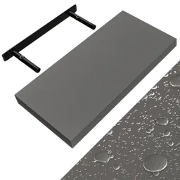 Casaria® Wandregal Schweberegal 50cm Grau + Halterung – Produktbild 1 von 1