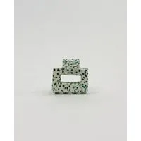 ettics STUDIO ettics STUDIO spange square small dots green – Produktbild 1 von 1