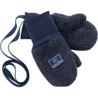 Pickapooh Pickapooh Baby und Kinder Fäustlinge Bio-Schurwolle Fleece marine Gr.2 (bis 2 Jahre) – Produktbild 1 von 1