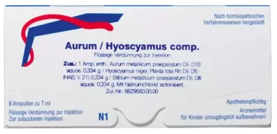 Weleda WELEDA AURUM/HYOSCYAMUS comp.Ampullen 8X1 ml Ampullen – Produktbild 1 von 1