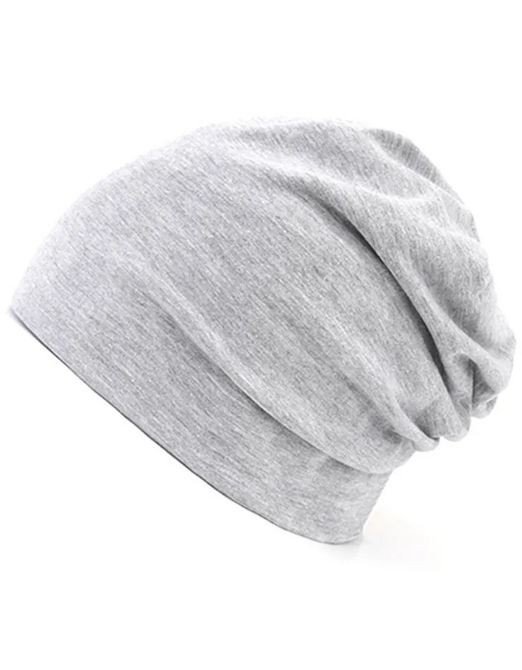 Modescout Stadler Beanie Jersey Mütze Slouch Beanie (2erPack) (Spar-Set, 2er Pack) aus Bio-Baumwolle, Grau, – Produktbild 1 von 1