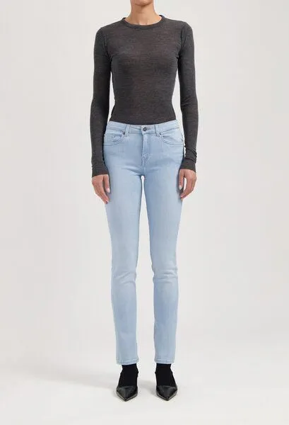 MUD Jeans MUD Jeans Damen Jeans Slim Fit "Faye - Sunny Stone", Blue, – Produktbild 1 von 3