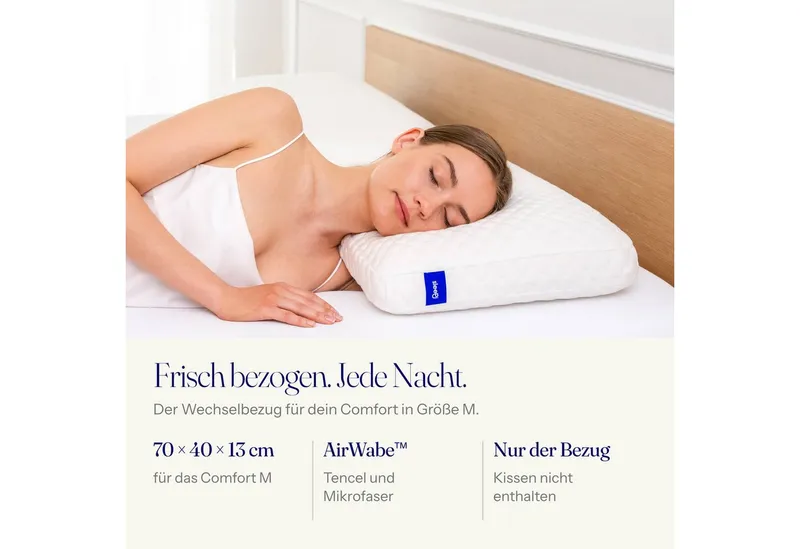 SLEEPI Kissenbezug Comfort, Ersatzbezug für das Sleepi Comfort Nackenstützkissen – Produktbild 1 von 5