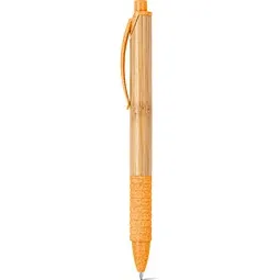 hi!dea™ hi!dea™ KUMA. Bambus-Kugelschreiber mit einem Anti-Rutsch-Clip, Orange, – Produktbild 1 von 1