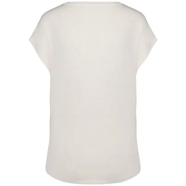 Greenspired Greenspired Umweltfreundliches Loose Damen-T-Shirt mit V-Ausschnitt 130g/m S- L, Elfenbein, – Produktbild 2 von 2