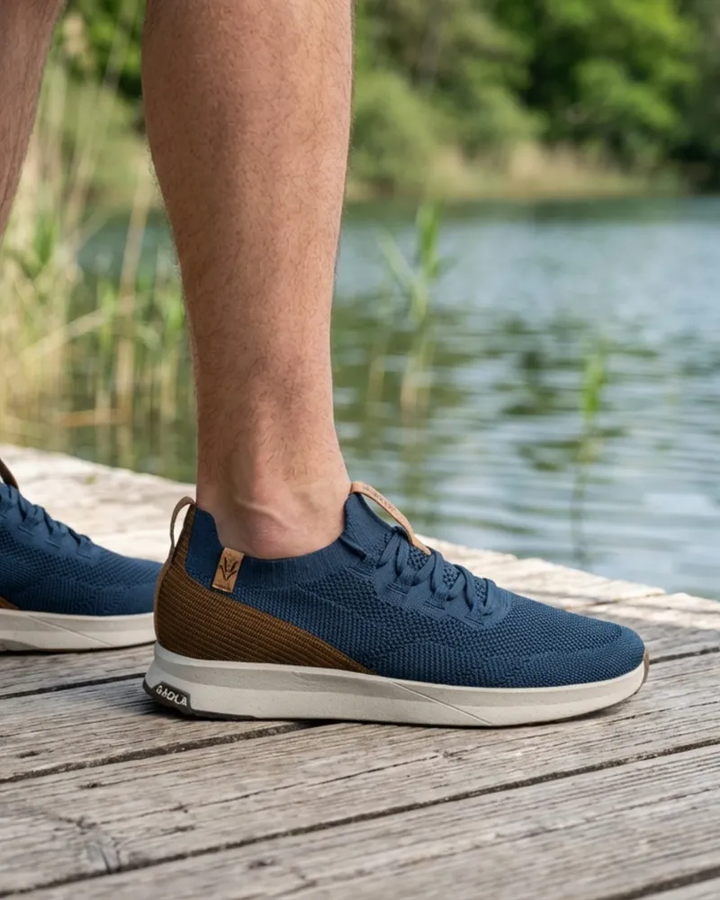 SAOLA SAOLA Herren vegan Sneaker Herren Tsavo 3 Navy, Braun, – Produktbild 2 von 2