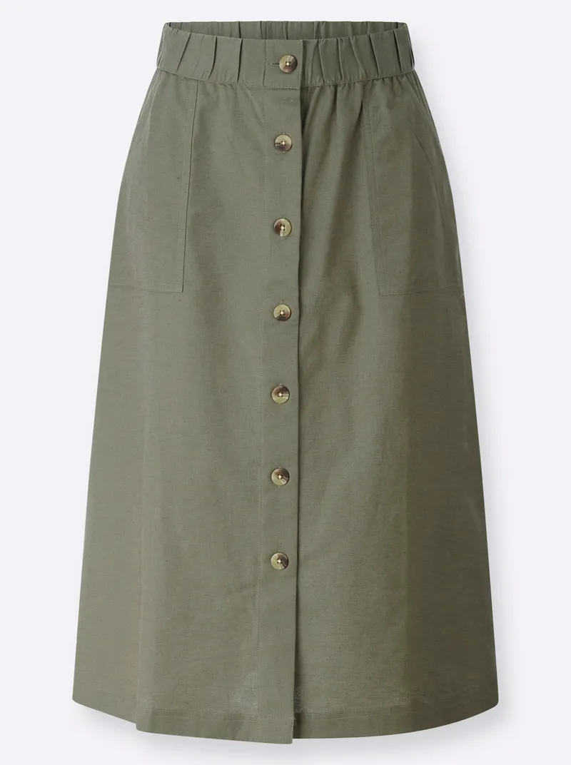 Witt A-Linien-Rock, Khaki, – Produktbild 2 von 2