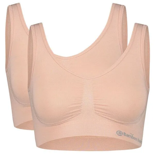 Bamboo Basics Bamboo Basics Nahtloser BH NOVA mit Bambusviskose, 2er Pack, Rosa, – Produktbild 1 von 4