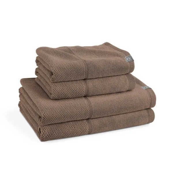Kushel Towels Kushel Towels The Daily Set - Tagesset aus Biobaumwolle und Holzfaser, Warm chocolate, – Produktbild 1 von 4