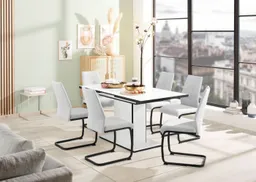 HELA Esstisch Ariana, Tisch, Küchentisch, Auszugstisch, durch innenliegende Einlegeplatten ausziehbar 120-160 cm – Produktbild 1 von 1