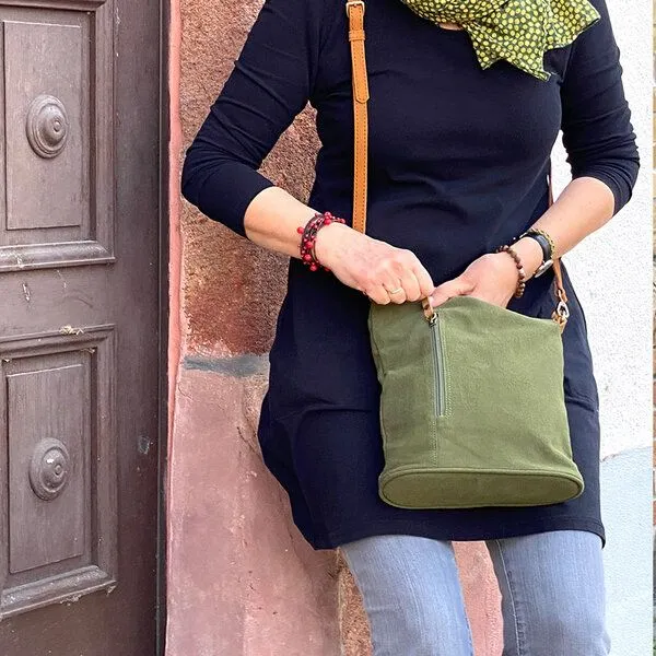 Dragolina Dragolina Crossbody Schultertasche Robin, Moosgrün (hellgrün), – Produktbild 4 von 4