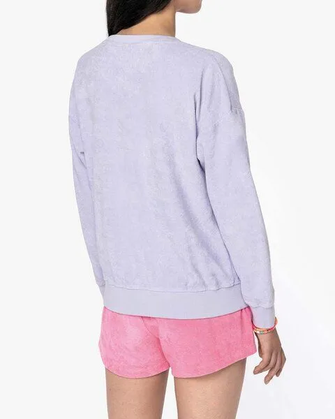 YTWOO YTWOO Terry Towel Oversize-Sweatshirt für Damen - Made in Portugal, Flieder, – Produktbild 2 von 4