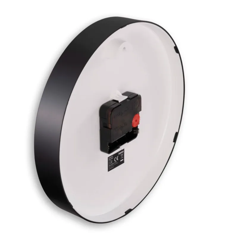 Hama Hama Wanduhr "Salina", Ø 22 cm, ohne Ticken, Schwarz, – Produktbild 4 von 5