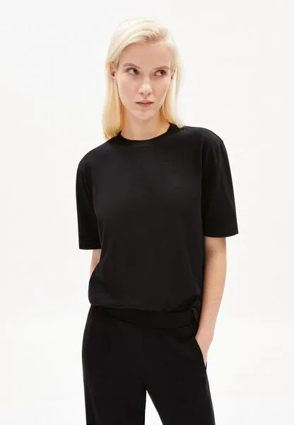 ARMEDANGELS ARMEDANGELS Shirt Tarjaa, Schwarz, – Produktbild 1 von 3