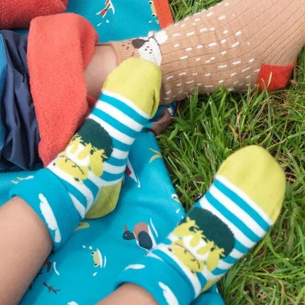 Frugi Frugi Socken Bieber 2 Pack | National Trust | Beaver | Fold over Socks – Produktbild 3 von 4