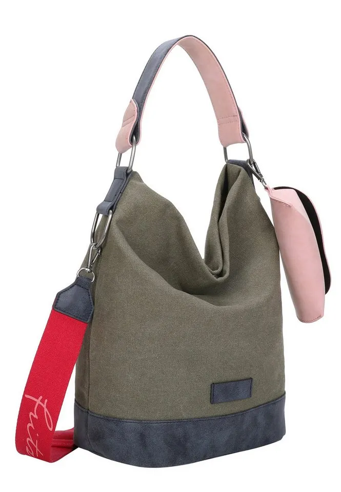 Fritzi aus Preußen Fritzi aus Preußen Schultertasche Izzy07 Olga, aus veganen und recycelten Materialien, Grün, – Produktbild 2 von 8