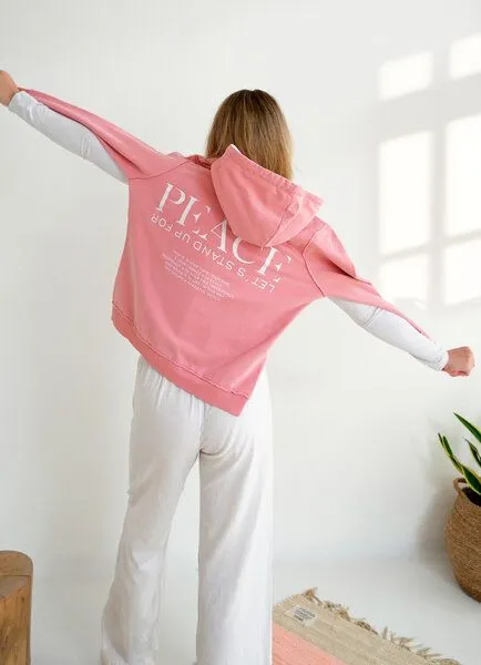 SPARKLES OF LIGHT SPARKLES OF LIGHT pflanzengefärbte Jacke | WORLDWIDE PEACE NOW, Rosa, – Produktbild 1 von 3