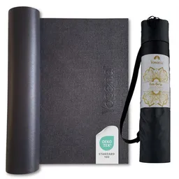 Yosana Yosana Yogamatte inkl. Tragetasche, Made in Germany, rutschfeste OEKO-TEX100 geprüfte Yoga Matte (Anthrazit) – Produktbild 1 von 1