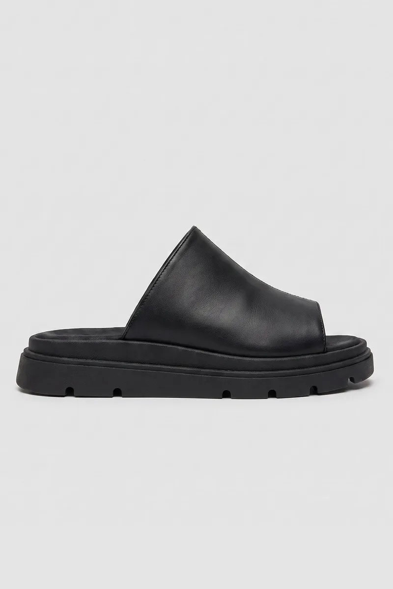 BOHEMA BOHEMA Damen vegan Slides Kado Schwarz, Schwarz, – Produktbild 2 von 2