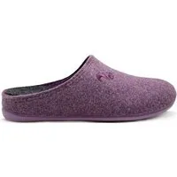 thies Veganer Slipper "thies ® PET", fair, mit Wechselfussbett, Aubergine (violett), – Produktbild 1 von 1