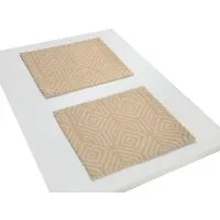 Nature by Adam Nature by Adam Tischset 2er Pack aus 100% Bio-Baumwolle - Made in Germany - Easy Diamond – Produktbild 1 von 1