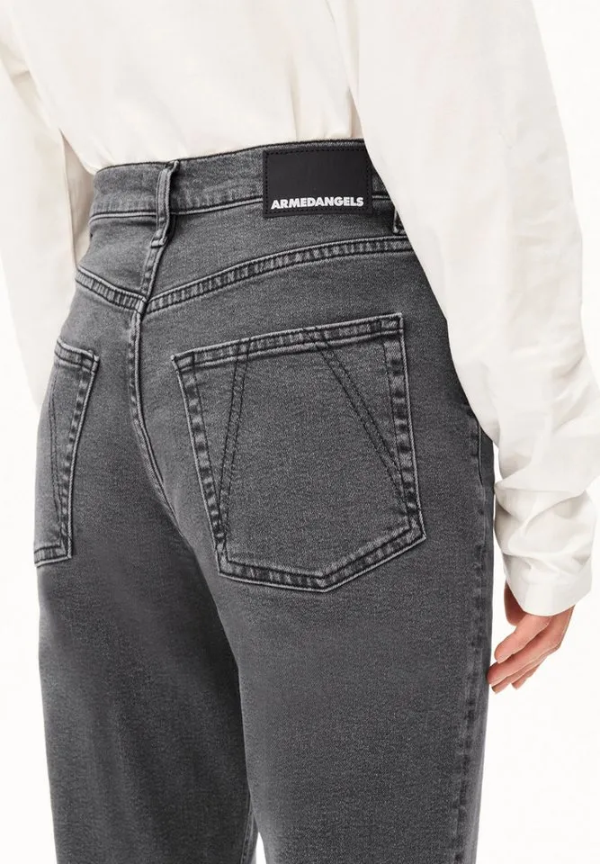ARMEDANGELS ARMEDANGELS Mom-Jeans MAIRAA Jeans aus recyceltem Baumwoll-Mix (Comfort-Stretch) High waist, Grau, – Produktbild 3 von 4