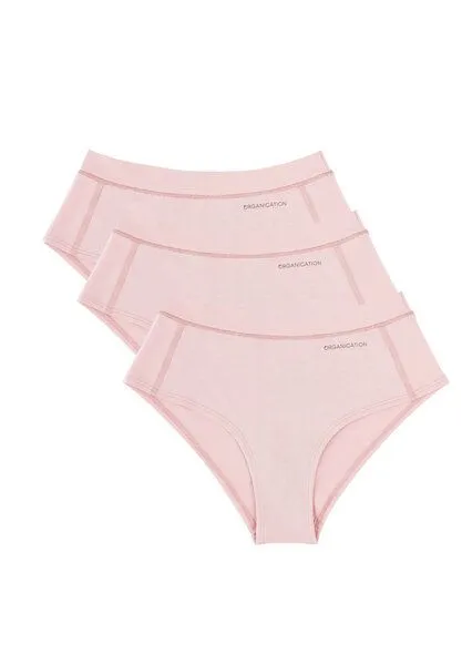 ORGANICATION ORGANICATION ESSENTIALS-KAREN-Hipster aus supersoftem TENCEL Modal-Mix im 3er-Pack, Dusty pink, – Produktbild 1 von 4