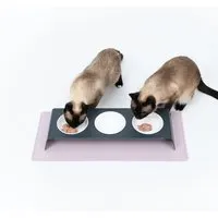 LucyBalu LucyBalu SQUARE Katzen Napfunterlage flieder L – Produktbild 1 von 1