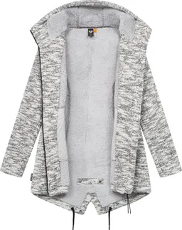 ragwear ragwear Kapuzenstrickjacke Wingi Melange Sportliche Kapuzenjacke mit Teddy-Kunstfell – Produktbild 1 von 1