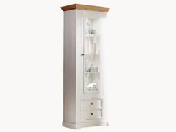 Vitrine "Molina" | ohne Beleuchtung | Variante 02 | Kiefer, anthrazit-gewachst – Produktbild 1 von 1