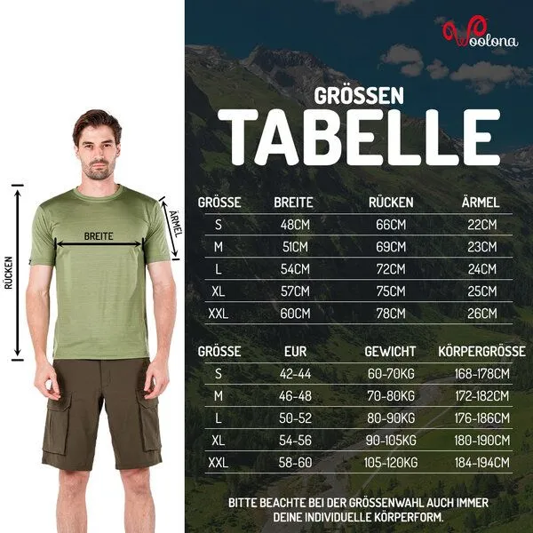 Woolona Woolona Merino T-Shirt - NOTUS - 100% Merinowolle, Hellblau, – Produktbild 1 von 2