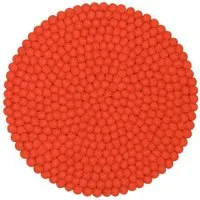 myfelt myfelt Filzkugel Sitzauflage (⌀ 36 cm, 36 x 36 cm), Rotorange (mats), – Produktbild 1 von 1