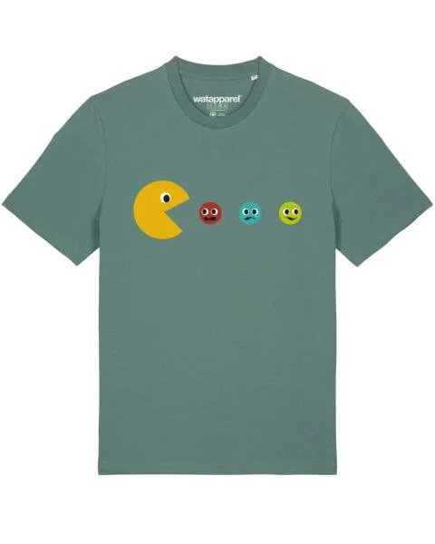 watapparel watapparel T-Shirt Unisex Pacmännchen, Green bay, – Produktbild 1 von 3