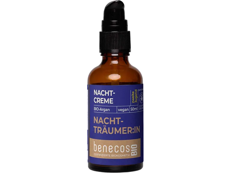 Benecos benecos Bio-Nachtcreme "zweite Jugend" mit Bio-Argan, 50 ml – Produktbild 1 von 1