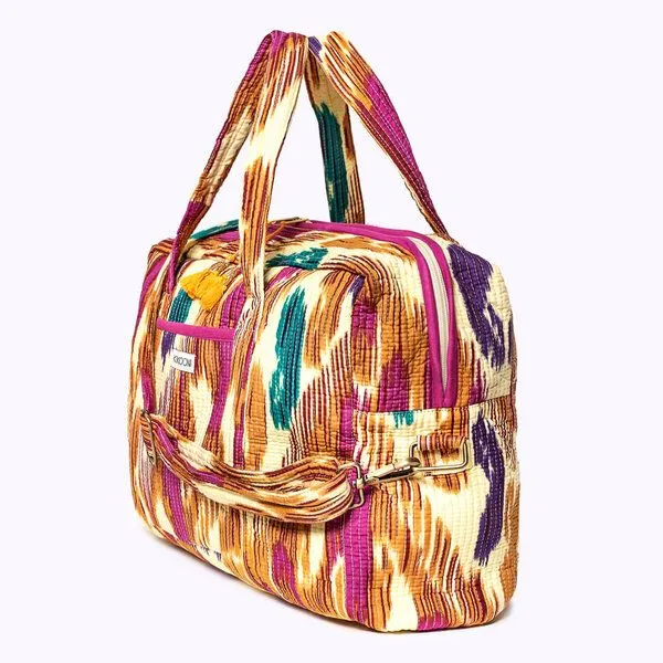 KIKOONI KIKOONI handgefertigte große Reisetasche TRAVELER BAG, Happy ikat, – Produktbild 3 von 4