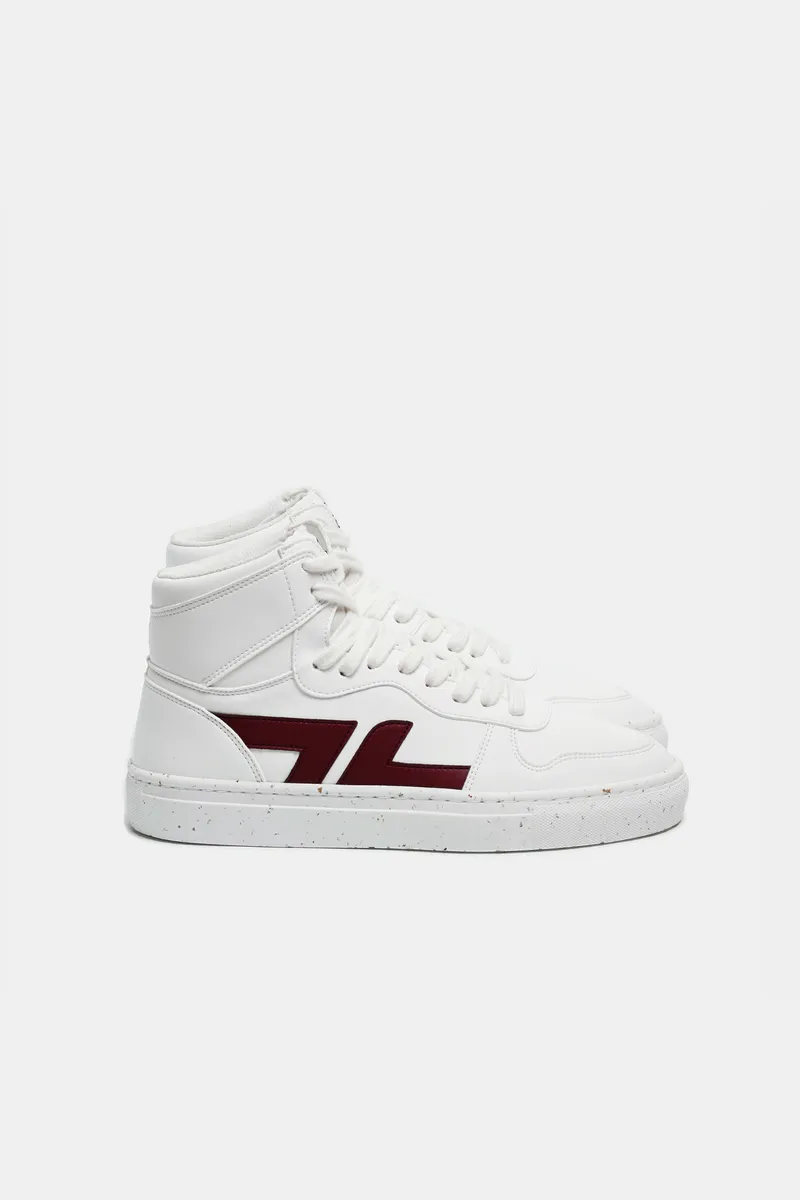 Zèta Zèta Herren vegan Sneaker Alta Bordeaux, Dunkelrot, – Produktbild 1 von 2