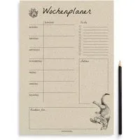 matabooks matabooks® A4 Wochenplaner/Familienplaner aus Graspapier mit To-do – 54 Blatt, Otter, – Produktbild 1 von 2