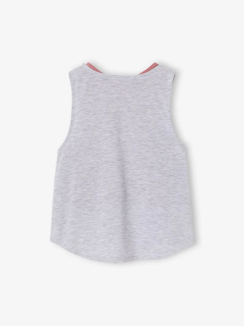 Vertbaudet 2-in-1-Sport-Top Mädchen, Altrosa, – Produktbild 3 von 4